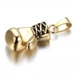 Gold Boxing Glove Stainless Steel Mens Womens Pendant Necklace,stainless steel jewelry wholesale